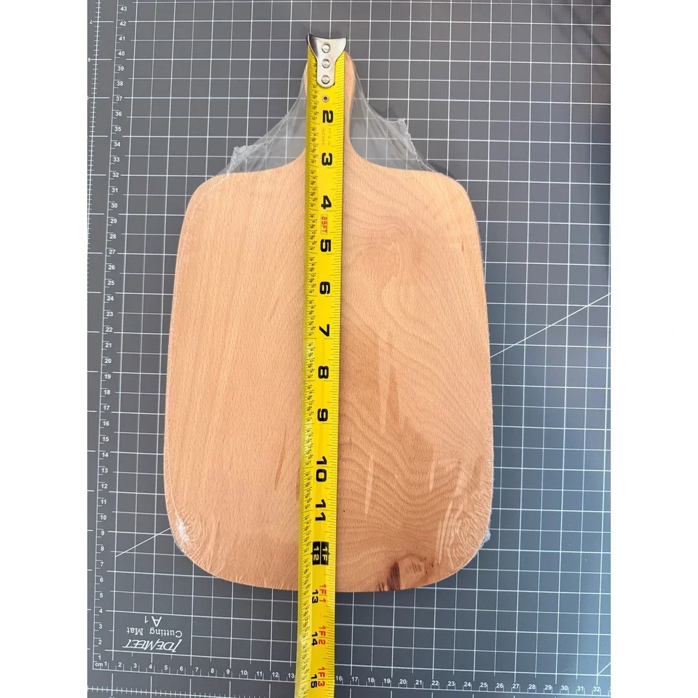 Beech Wood‎ Cutting Board Paddle Charcuterie Cheese Serving Platter with Handle
